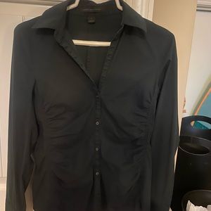 Express design studios black button up long sleeve
